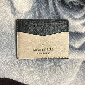 Kate Spade Black and Tan Card Holder